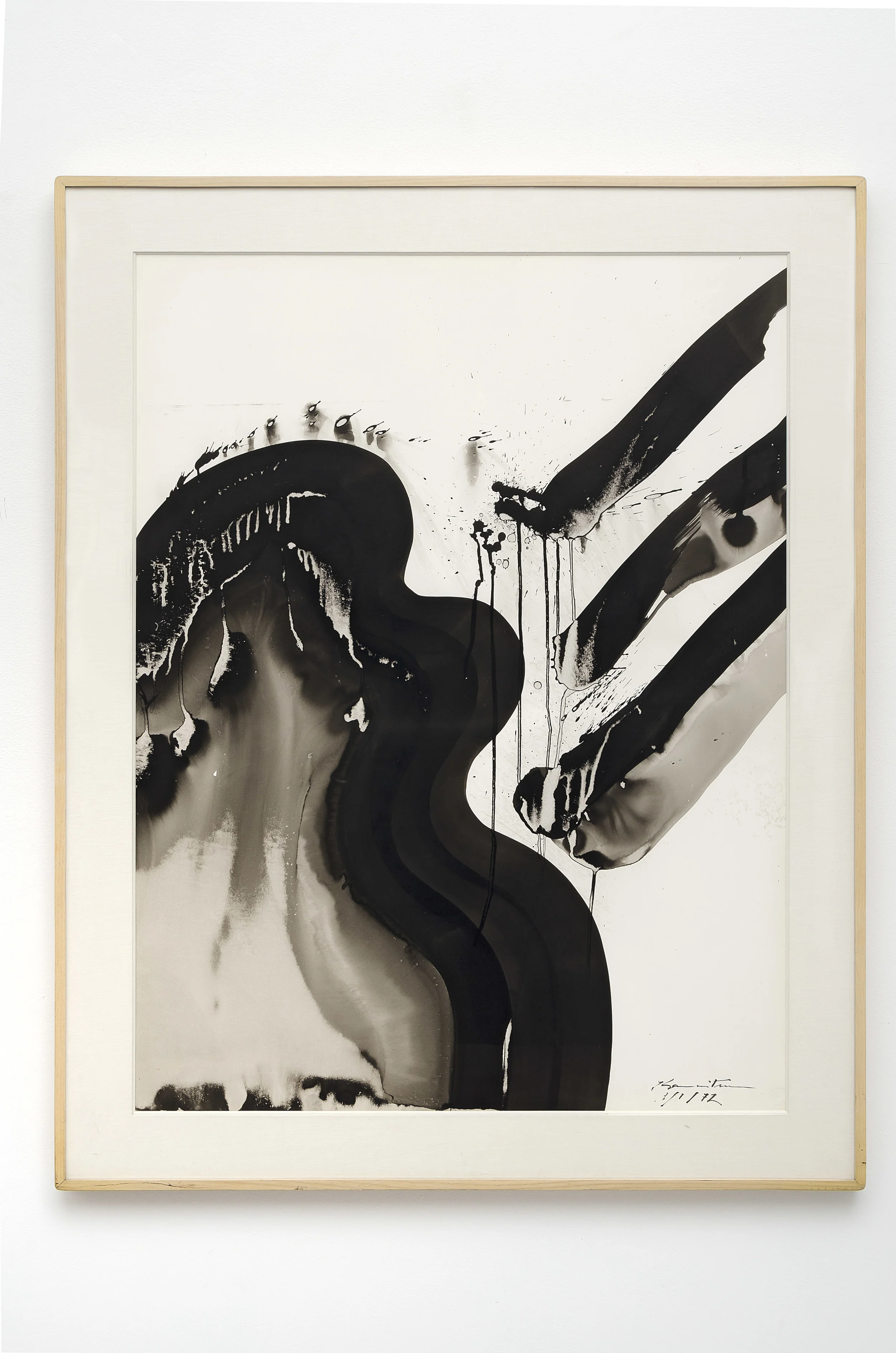 Pacific Series- 2 am , 1972 sumi ink on paper 39 1/4 x 28 7/8 inches; 99.7 x 73.3 centimeters