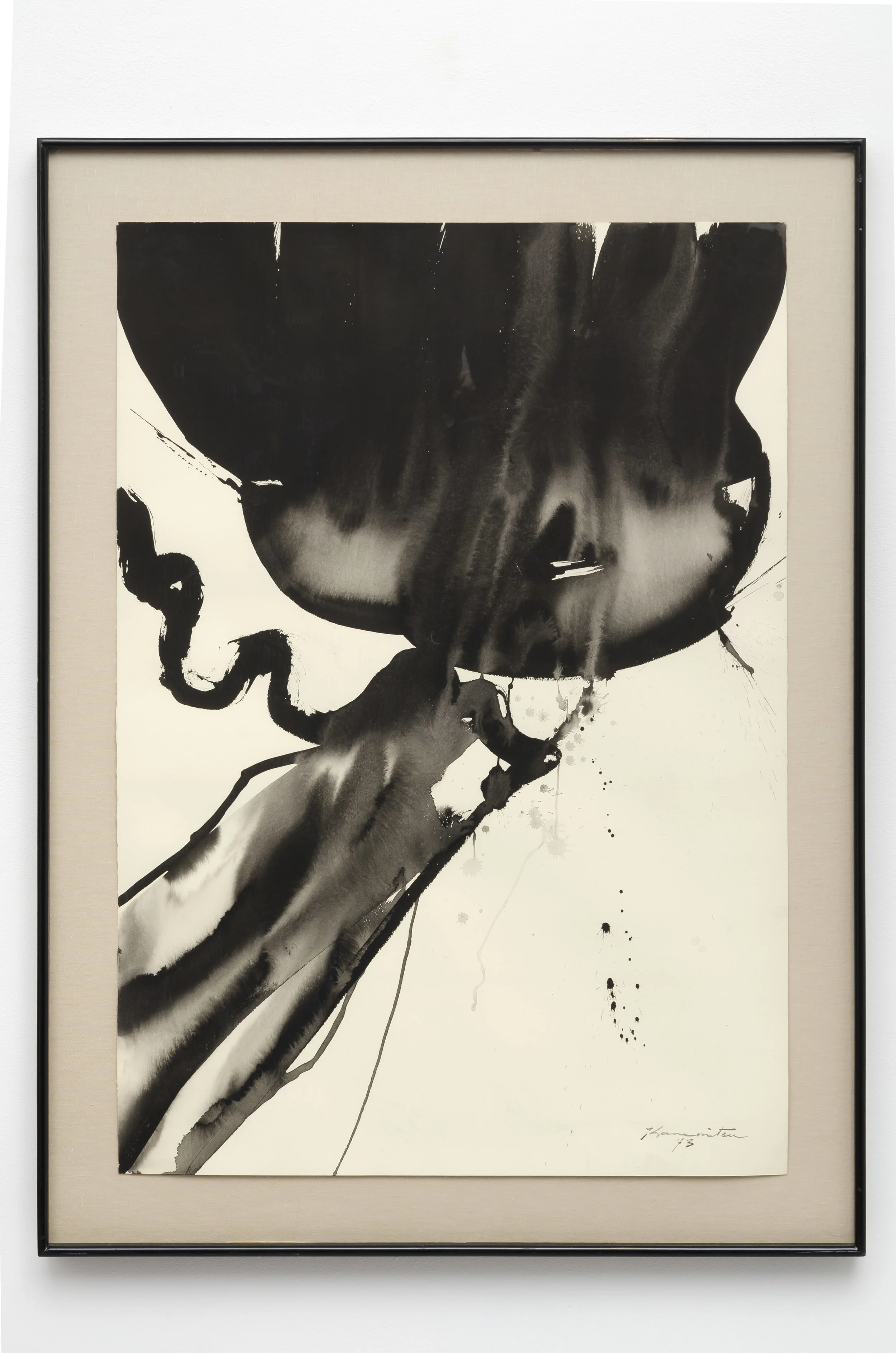 Last Page 12:00 A.M. , 1973 sumi on paper 46 x 34 inches; 116.8 x 86.4 centimeters