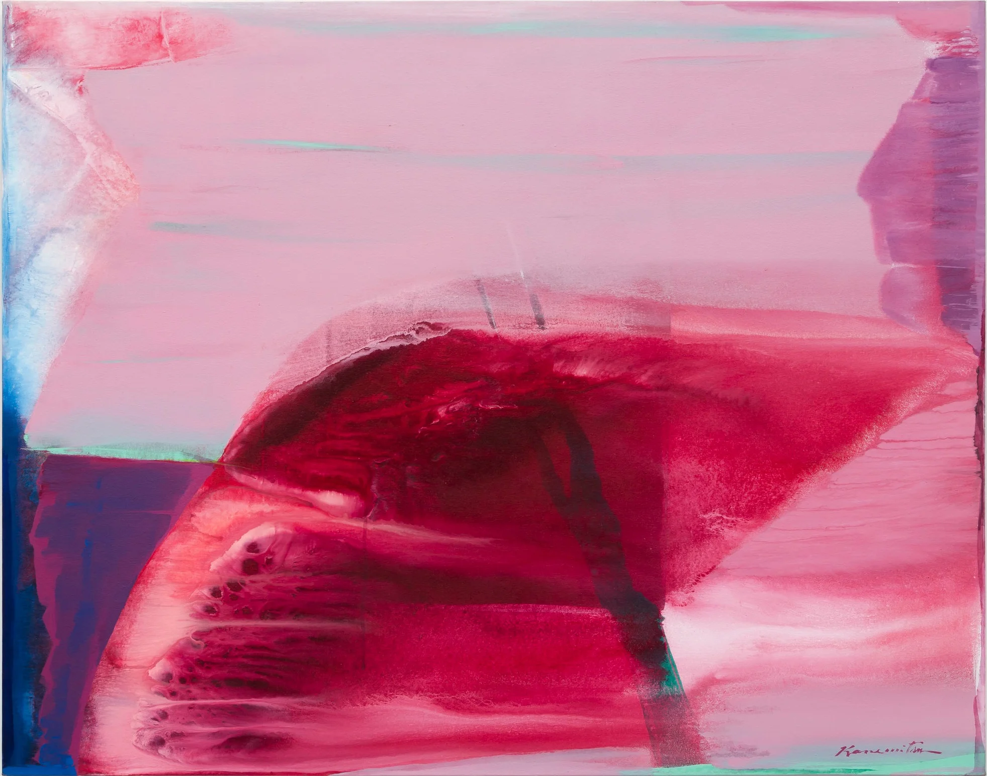 Sunset , 1985 acrylic on canvas 40 x 50 inches; 101.6 x 127 centimeters