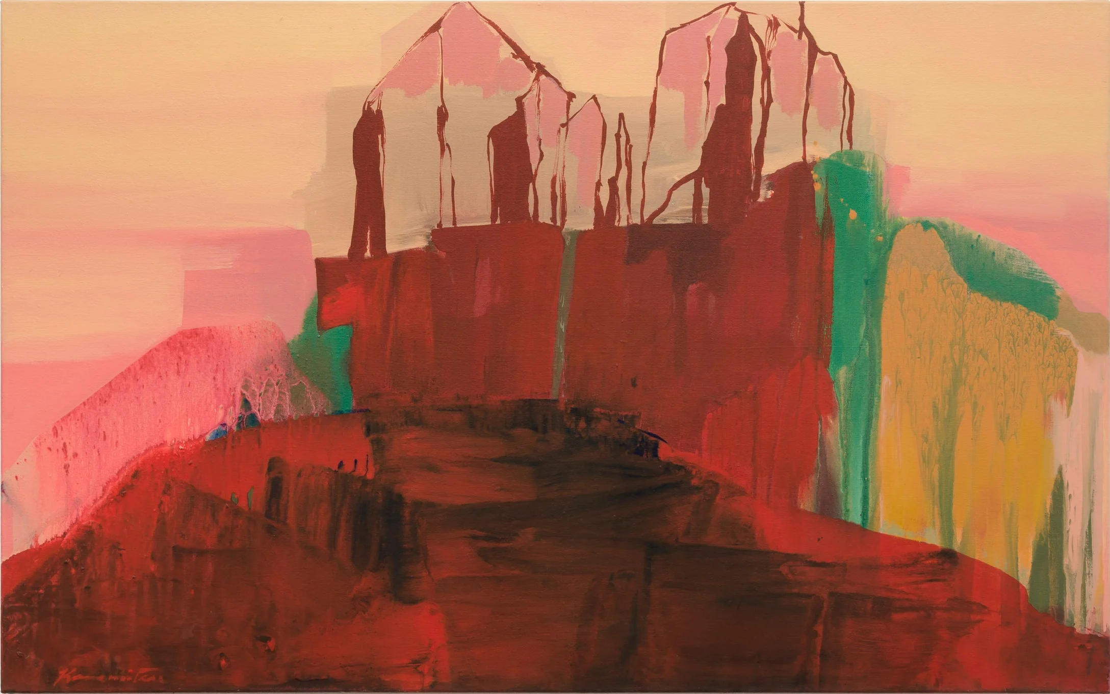 Sunset – Desert , 1989 acrylic on canvas 30.25 x 48.25 inches; 76.8 x 122.6 centimeters