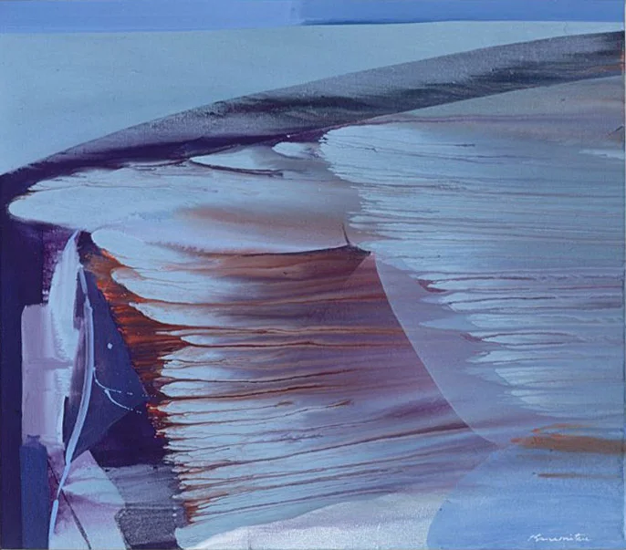 Morning Waves , 1988 acrylic on canvas