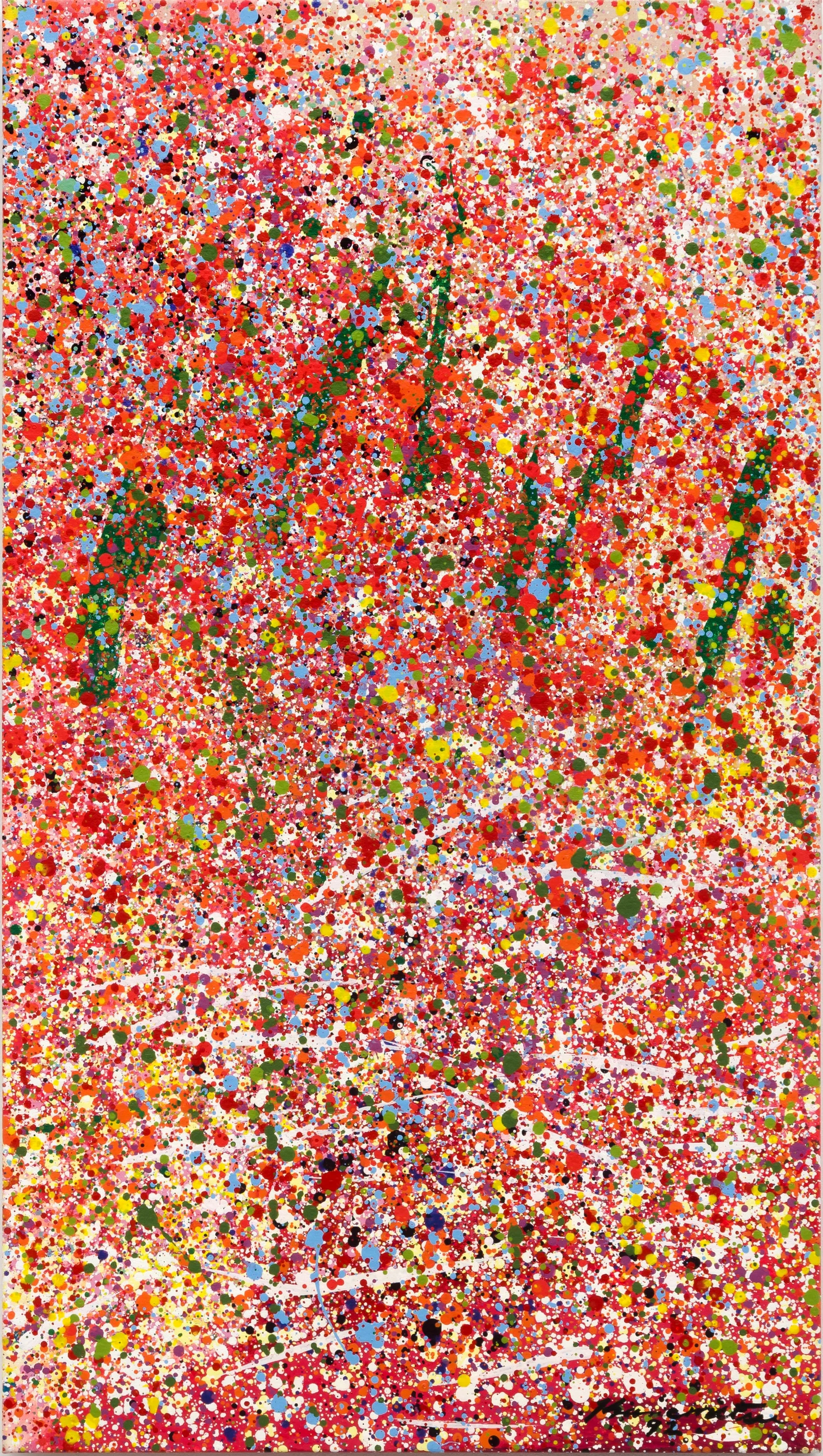 Untitled (J) , 1992 acrylic on canvas 36 x 20 inches; 91.4 x 50.8 centimeters