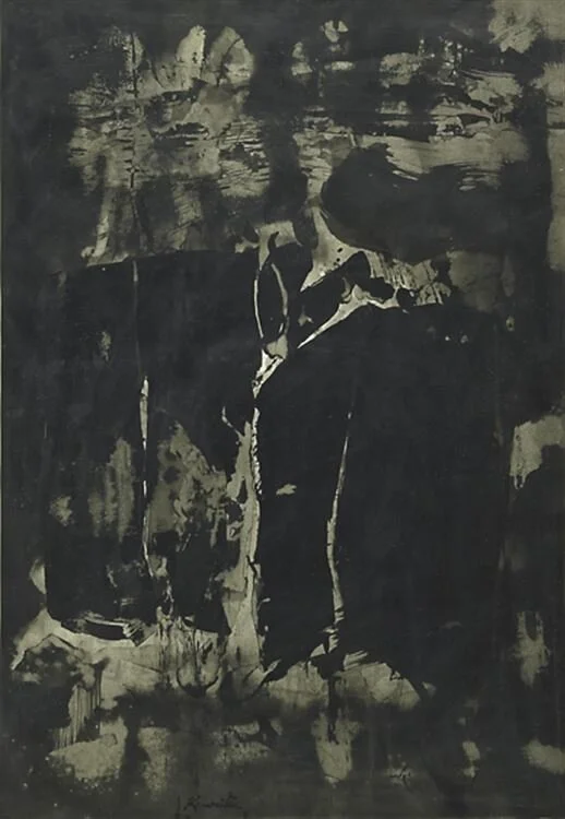 Untitled , circa 1950s sumi ink on paper 27 1/4 x 19 inches; 69.22 x 48.59 centimeters