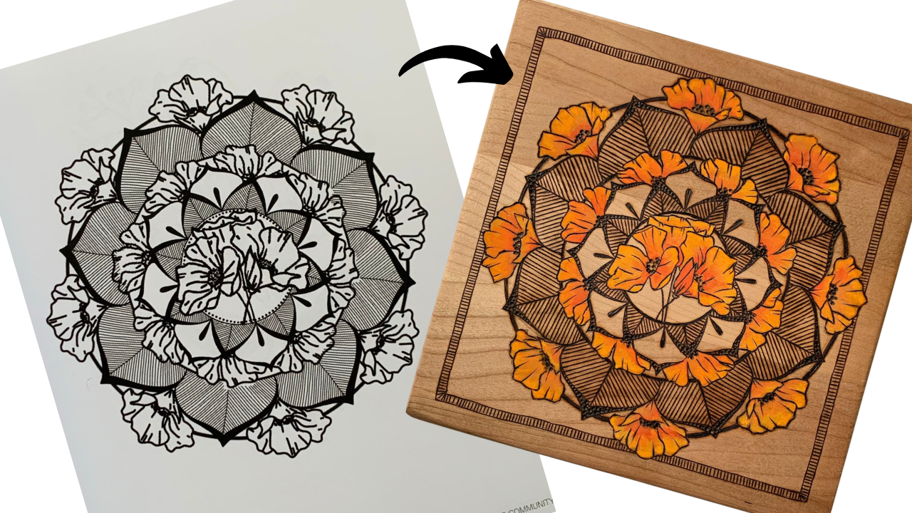 The Wood Burn Community Book of Templates: RADIAL SYMMETRY EDITION e-book 