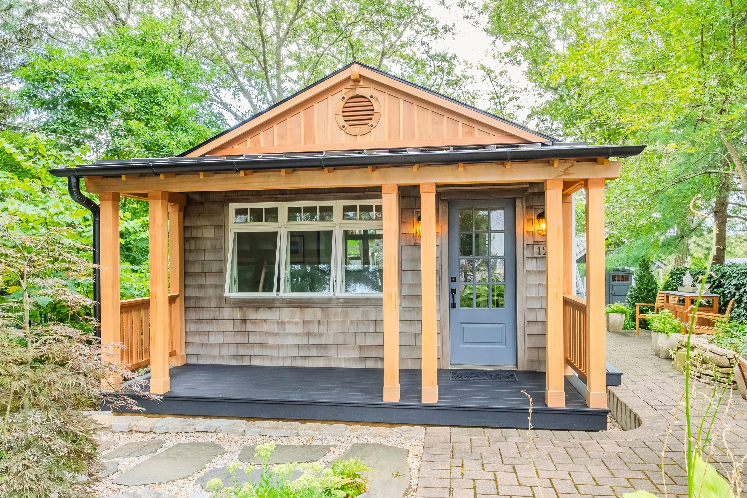 Artisan Cottages Crafting in a traditional primarily hand wrought way using high-quality, local material Marc and Michael reconstructed small, simple dwellings, and outbuildings near a waterfront. Living light on the land through fabricatin
