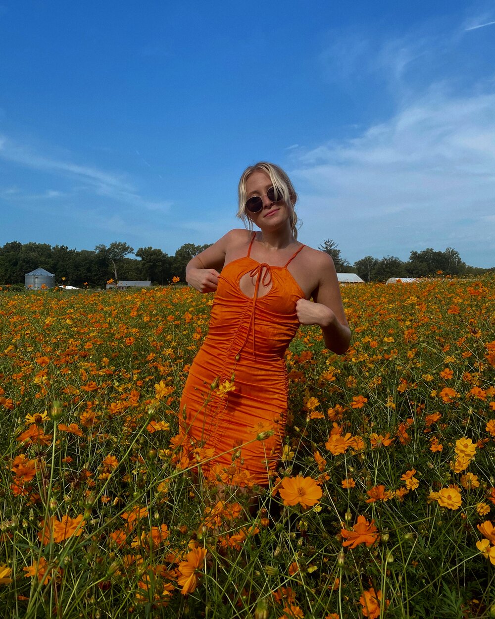 Jordan Criss Cross Dress superdown 3 orange flower fields.JPG