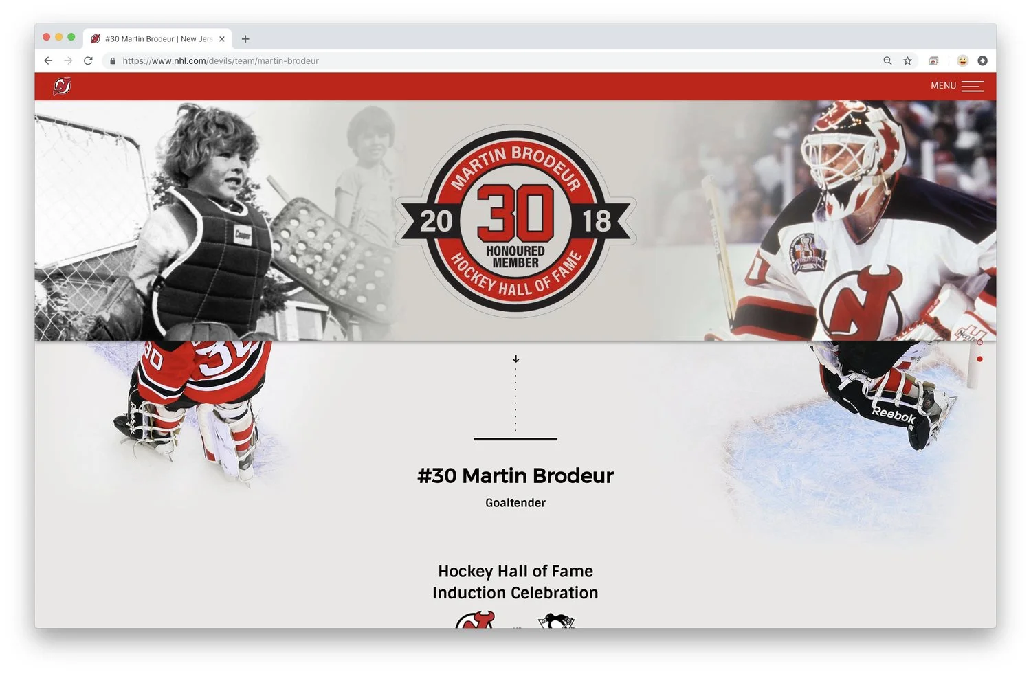 Devils Martin Brodeur Page