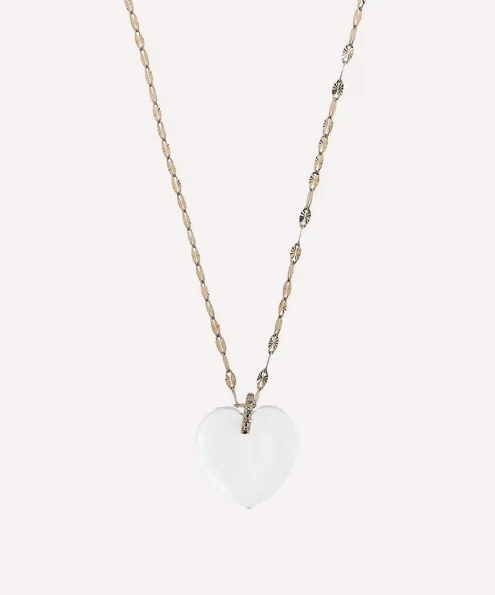 Diamond Crystal Heart Necklace