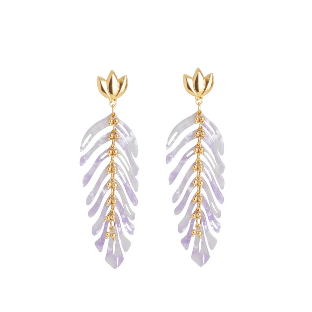 Palm Leaf Earrings