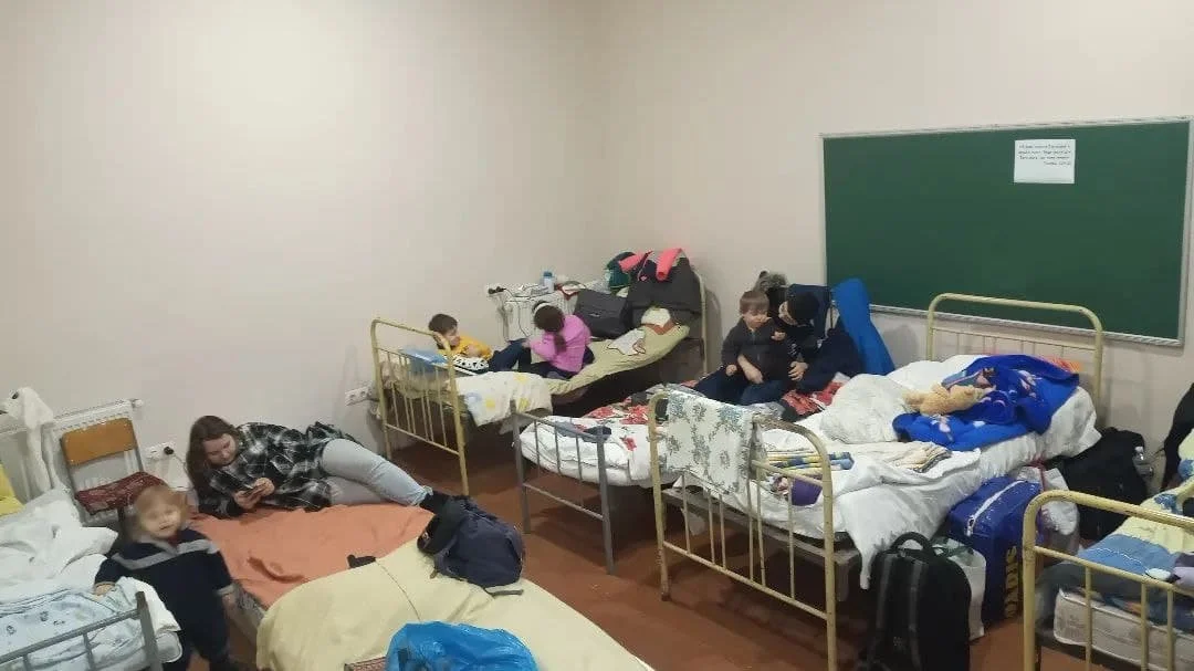 Sunday School Room Converted to a Shelter