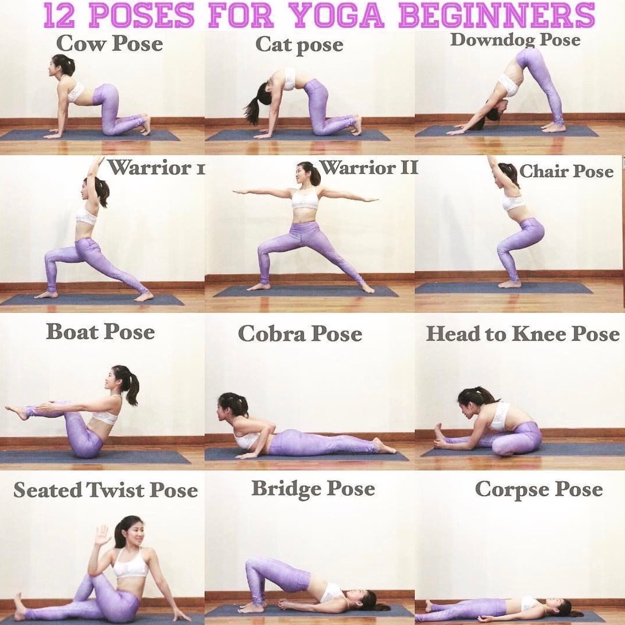 12 Easy Yoga Poses For Yoga Beginners Easy Yoga Poses, Yoga, 55% OFF