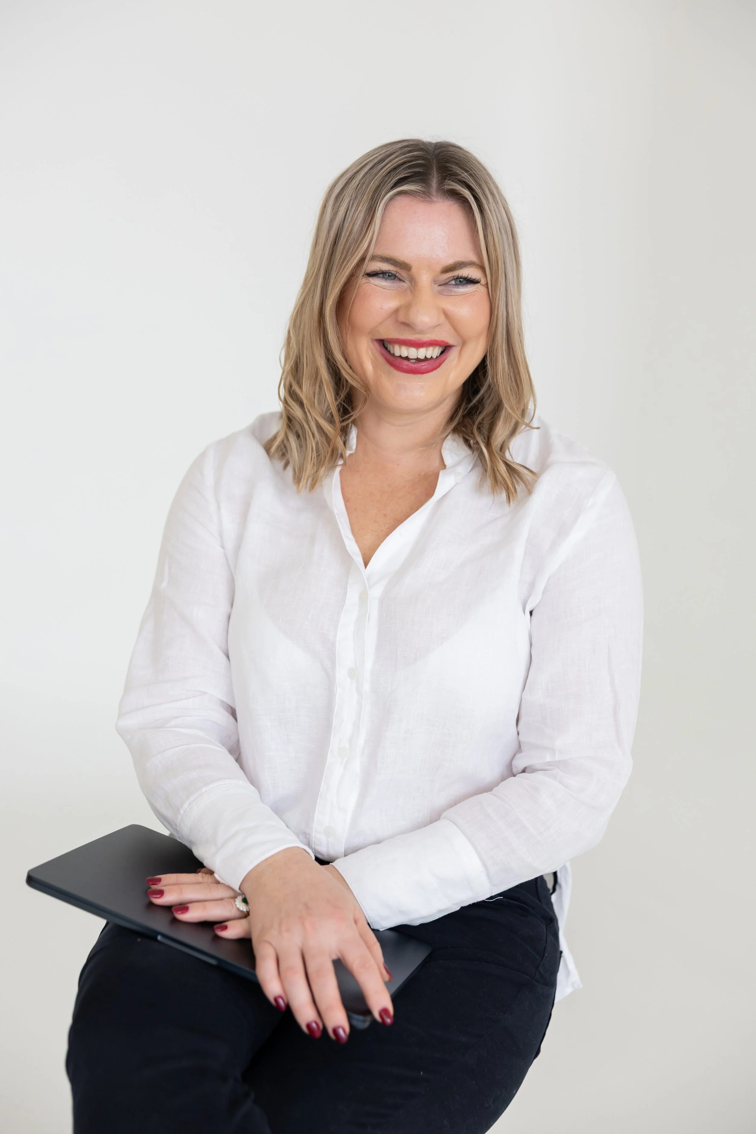 Portrait of Bec Sands, PR and communications consultant