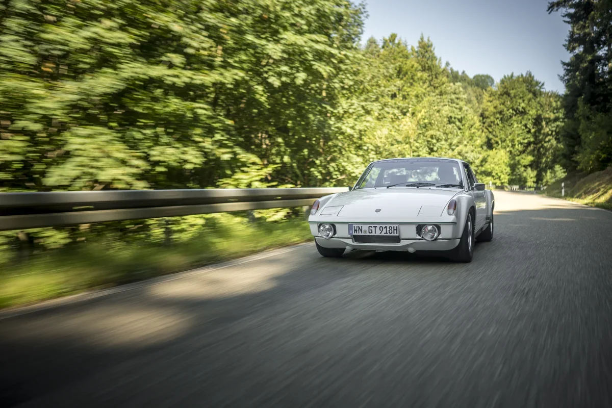 Fotografie Mitzieher eines Porsche 914 im Raum Stuttgart