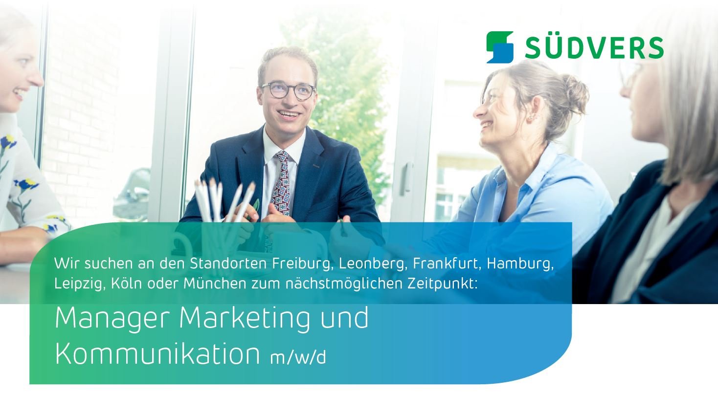 Südvers Image Kompanie mit Mitarbeitern in modernen Büros