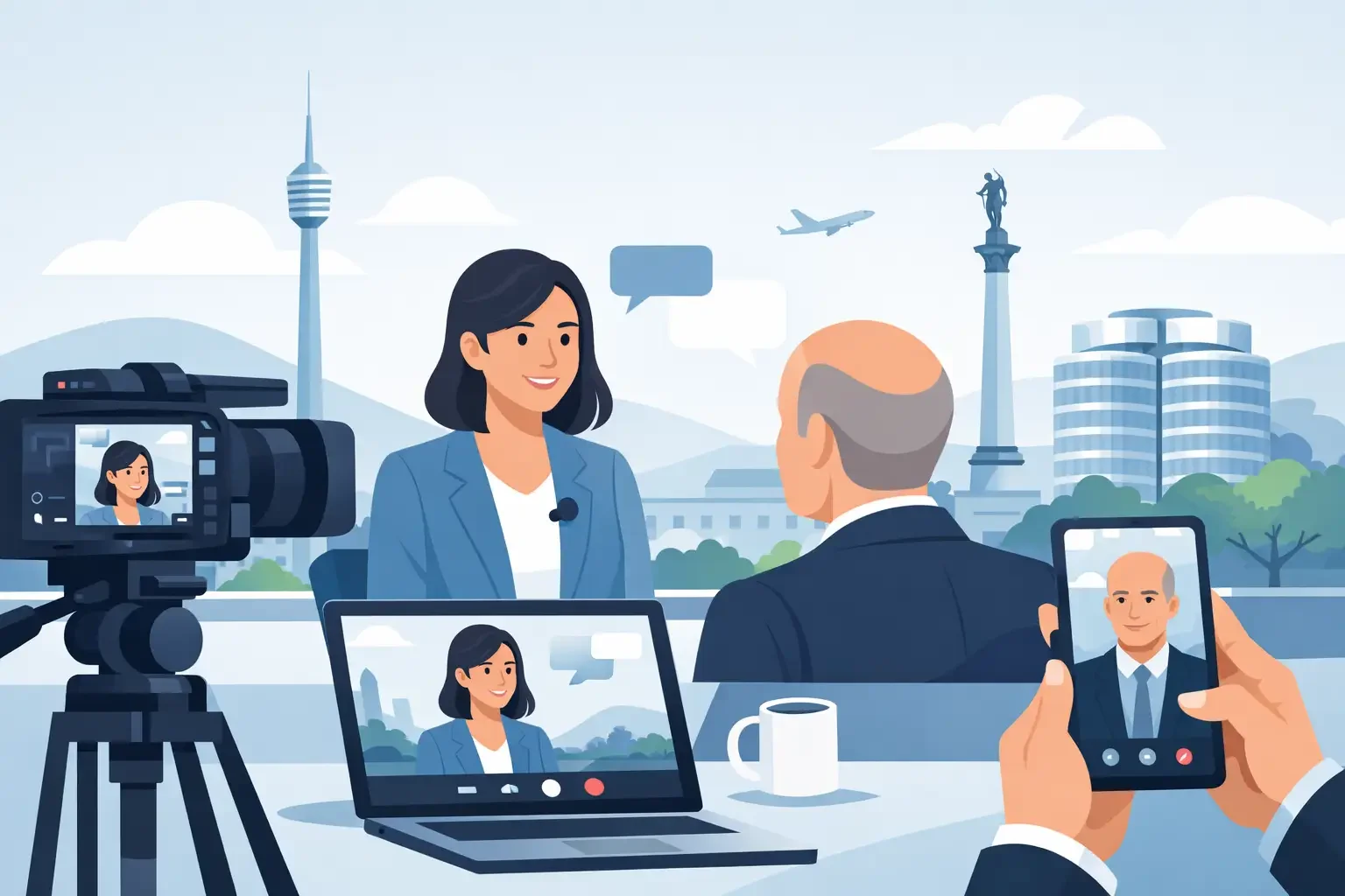 Videointerviews von Mitarbeitern und CEOs in Stuttgart