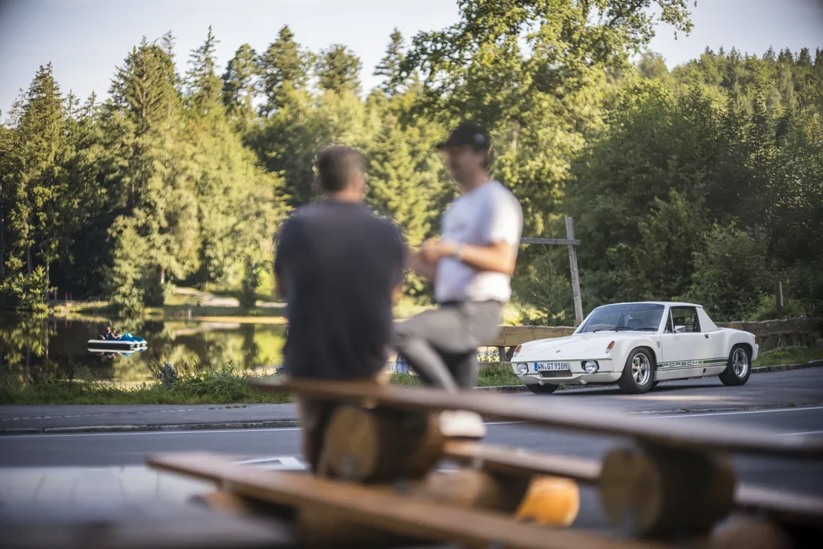 Fotografie eines Porsche 914 im Raum Stuttgart an See