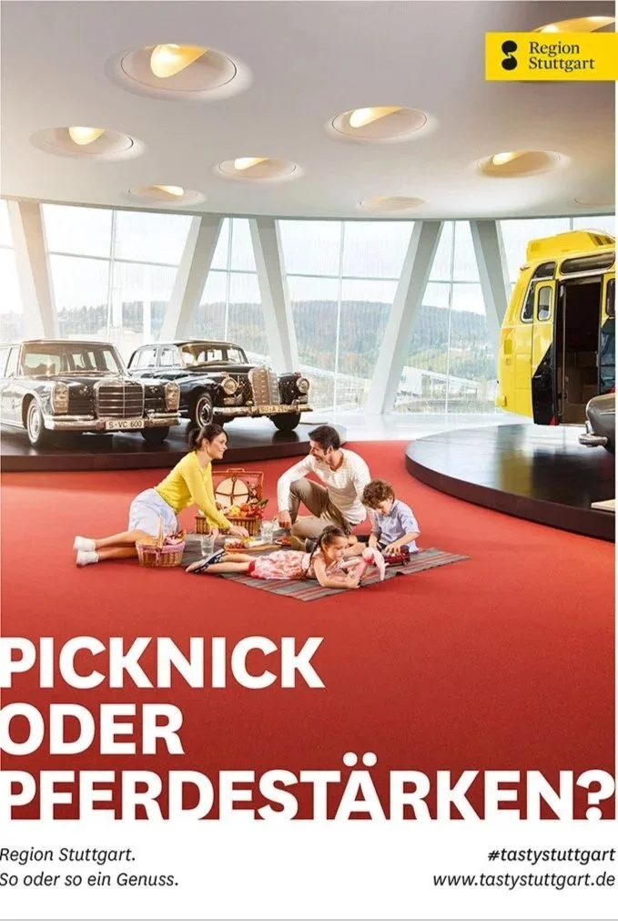 Tourismuskampagne im Mercedes Museum