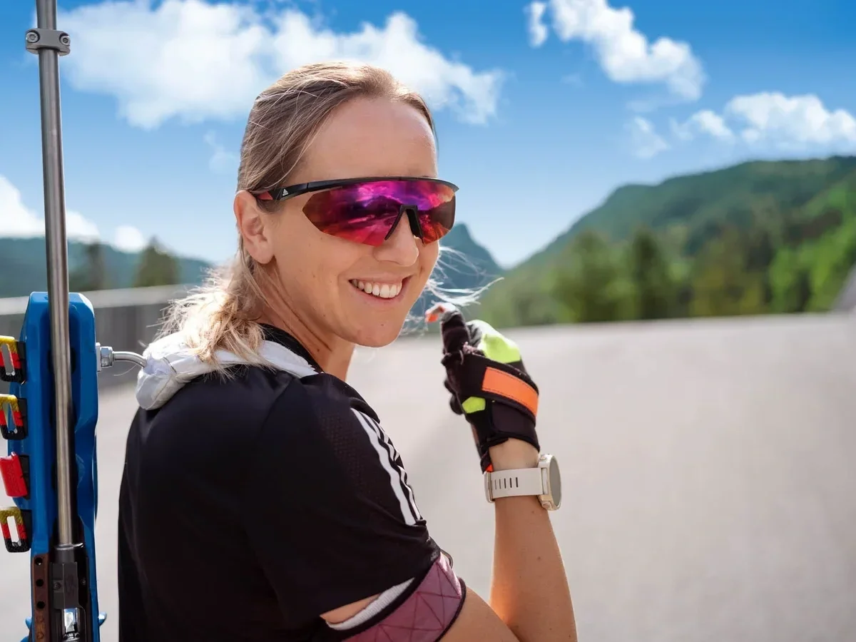 Franzi Preuss beim Training