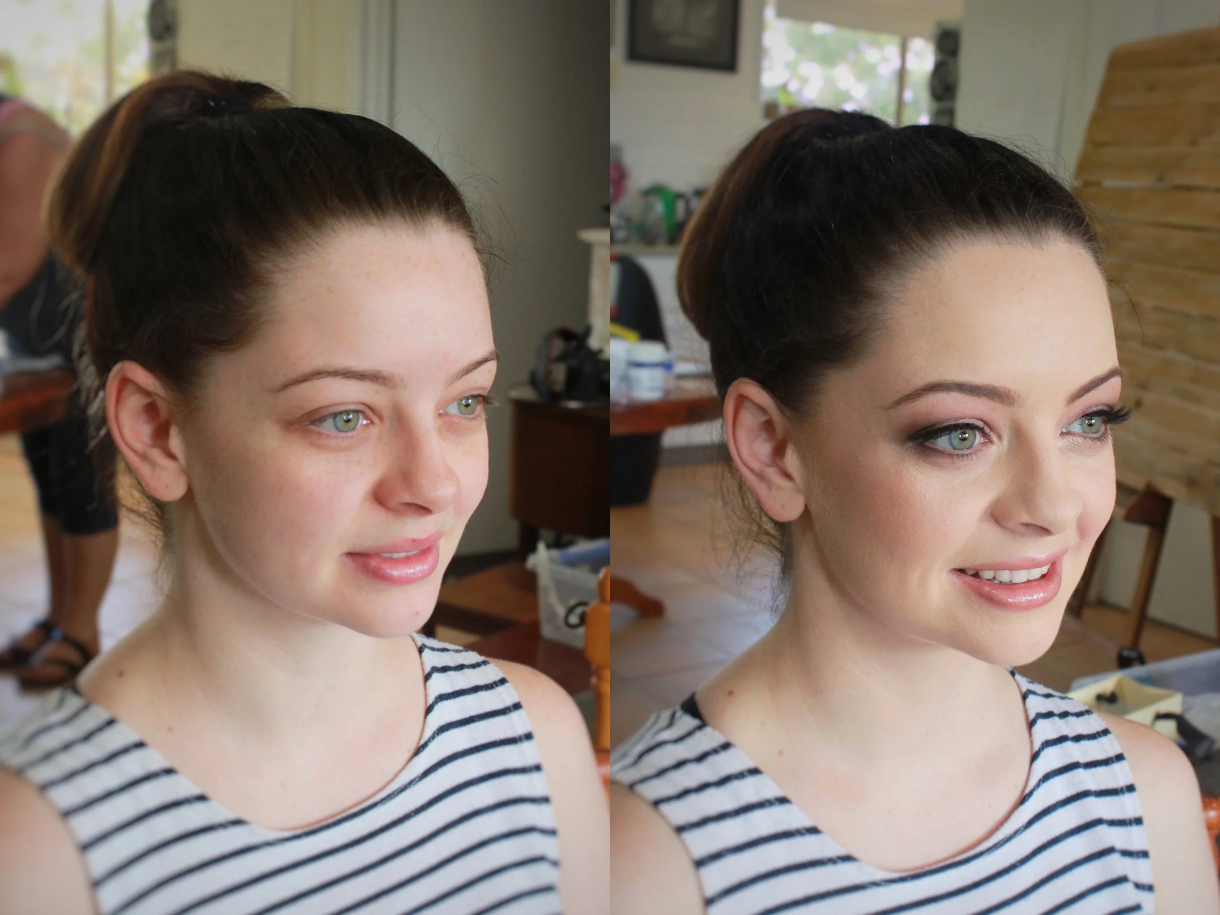 Before After Forever Bridal Hair Makeup