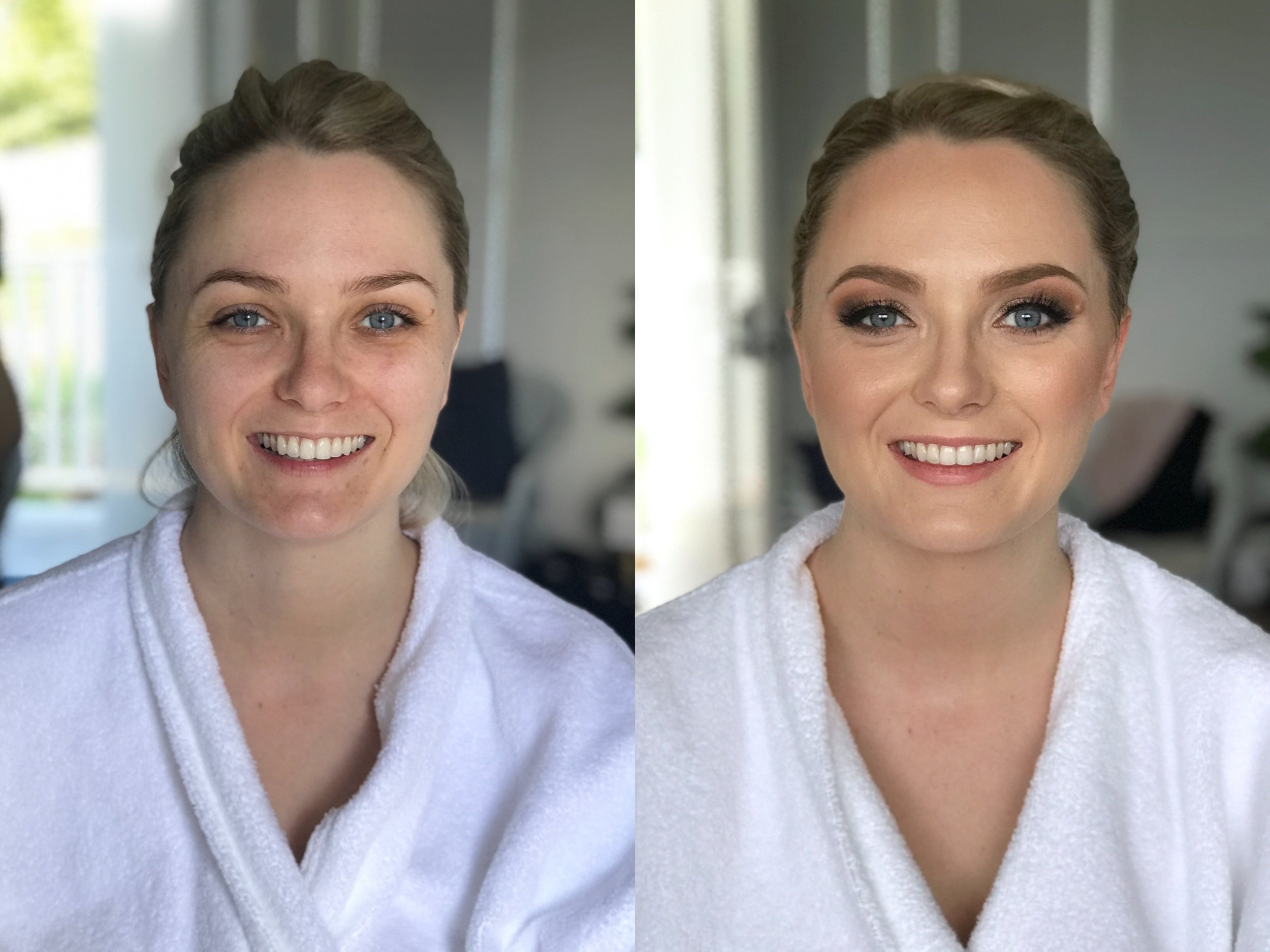 Before After Forever Bridal Hair Makeup