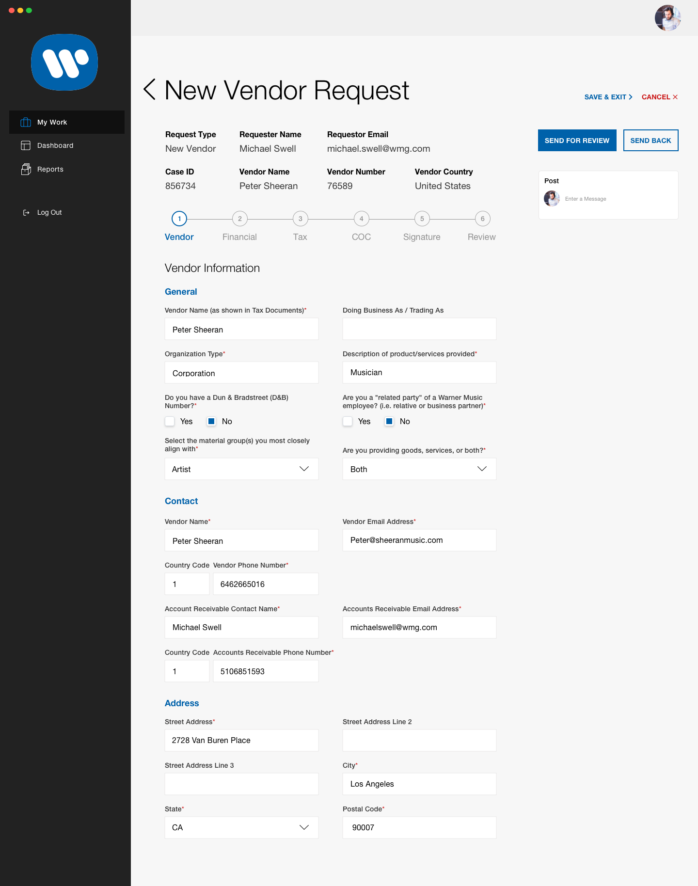 Agent - Review Request