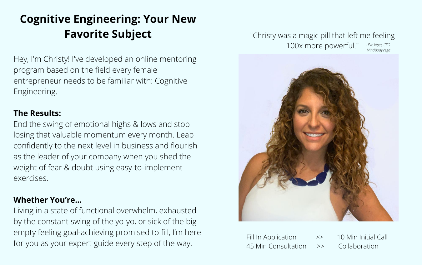 I have developed an online mentoring program in which I guide female entrepreneurs to successfully transform their relationship with emotional highs and lows so they stop losing the valuable momentum they need to le-3.png