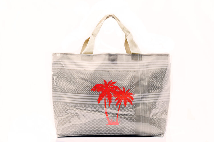 Peggy Tote Beach Scenes with Embrace Recycled Leather