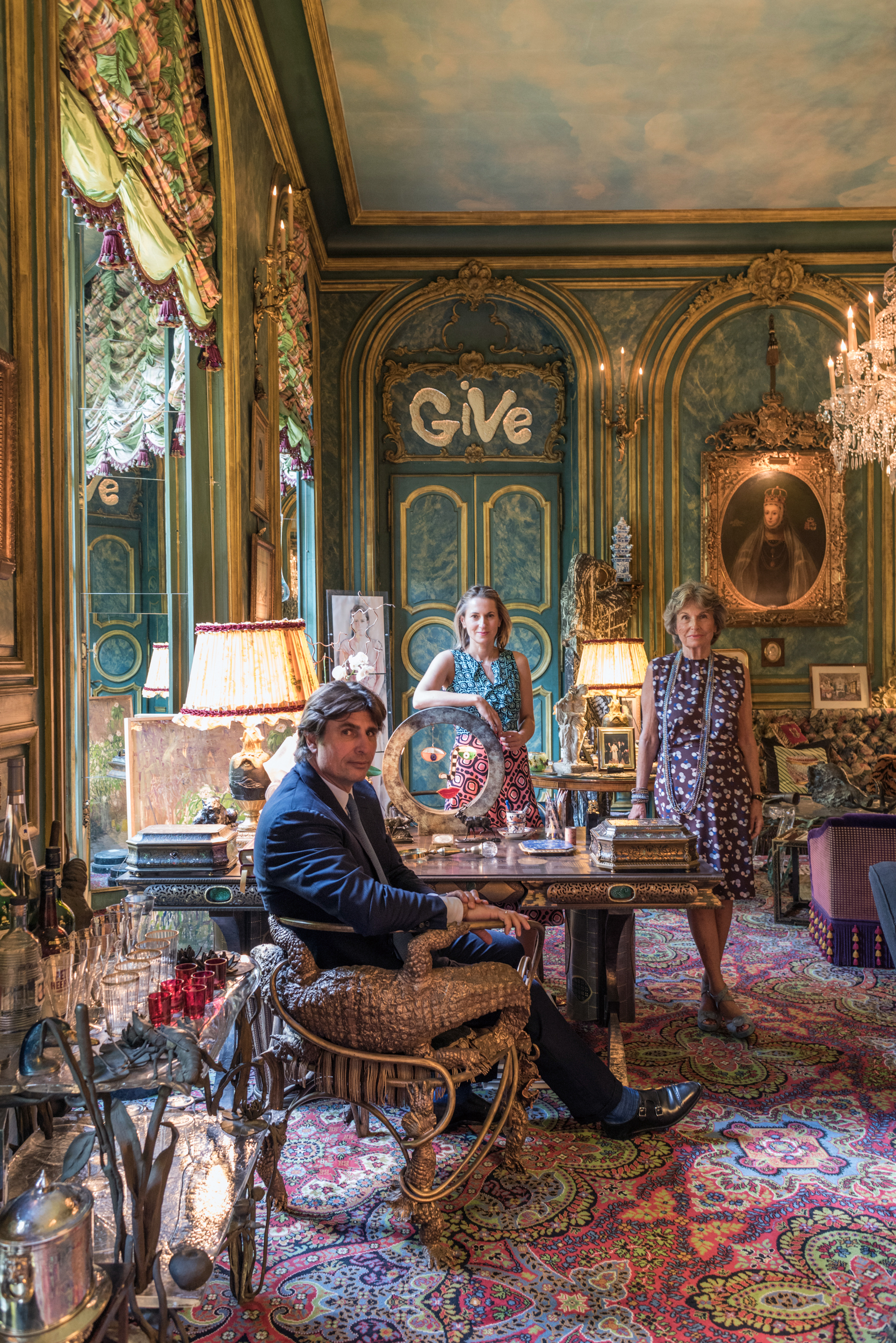  The  d’Ornano  family at home, Paris 