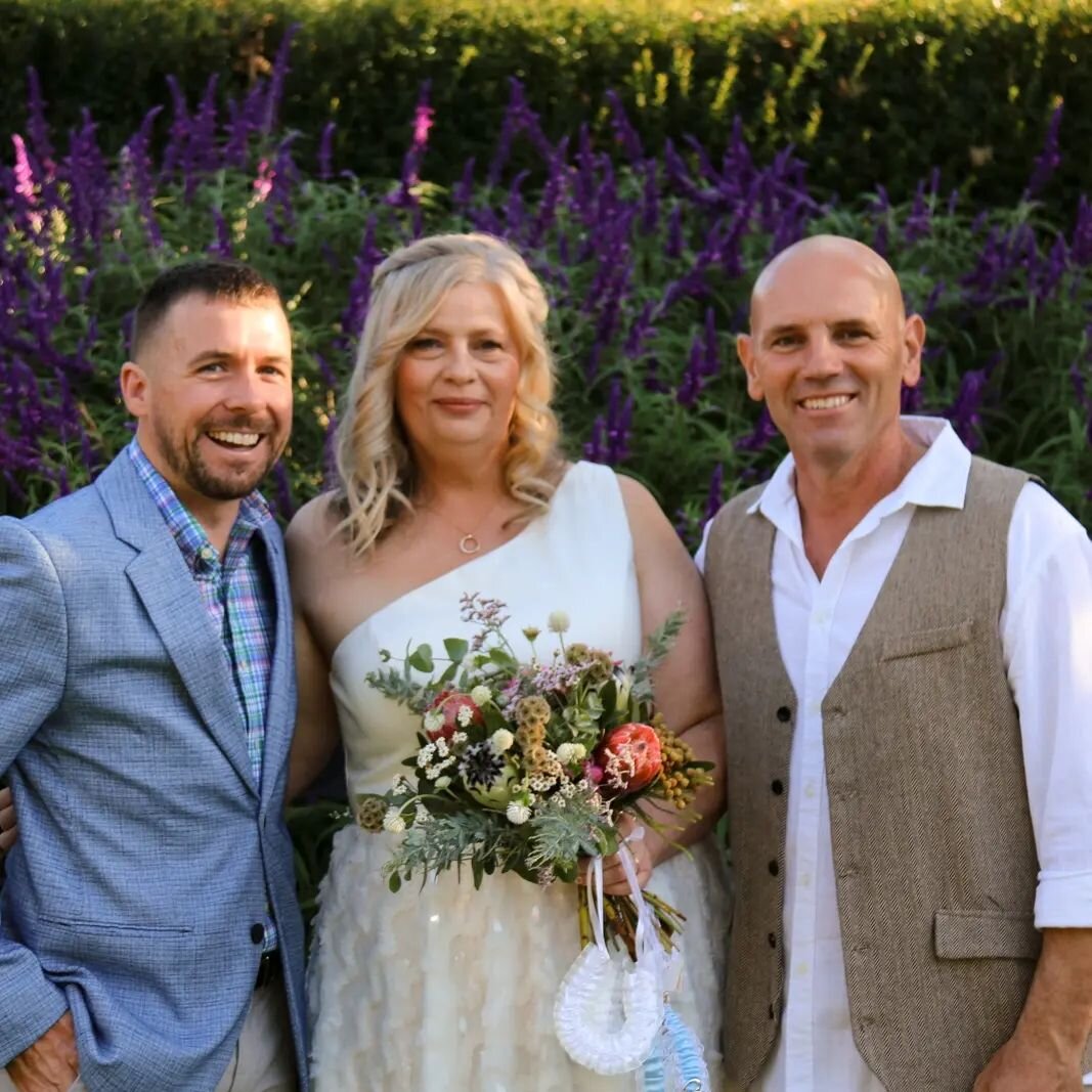 It all started on a rainy afternoon ... and they haven't looked back! 🌧👫
.
.
#Congratulations @vanwicci + Marty! ... thanks to @jm_productions_entertainment for the 📸
.
#gardenwedding #bride #groom #malecelebrant #travellingcelebrant