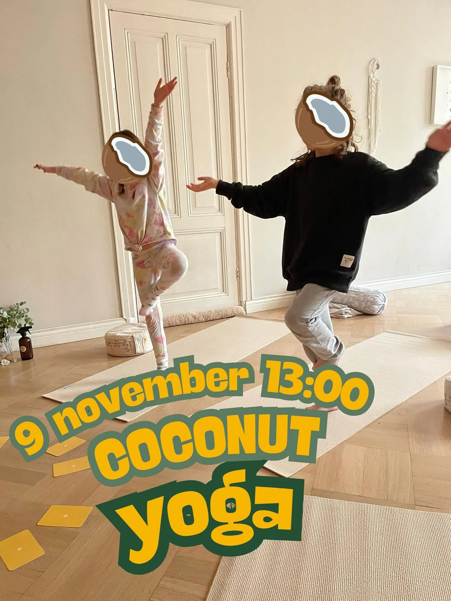 Kids Yoga Sessie 🍂 🧘🏽&zwj;♂️ 

📅 zondag 9 nov 13:00-14:00
📍Sukha Yoga Studio (Ceintuurbaan 243)

Voor kids van 7 tot 11 jaar oud ❤️

🥥 Doelen van de sessie:
&bull; spanning leren loslaten via beweging, adem en meditatie
&bull; ervaren dat gevoe