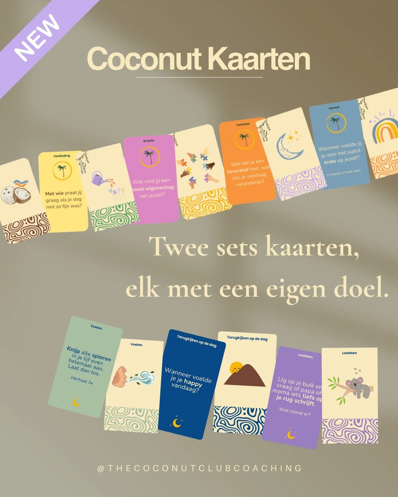 Nu te koop eindelijk!! De perfecte combi voor meer verbinding overdag, &eacute;n meer rust in de avond. 💛

Na zes jaar werk als kinderpsycholoog weet ik: het &eacute;chte gesprek begint met een veilige en leuke ingang. Deze kaarten zijn ontstaan uit