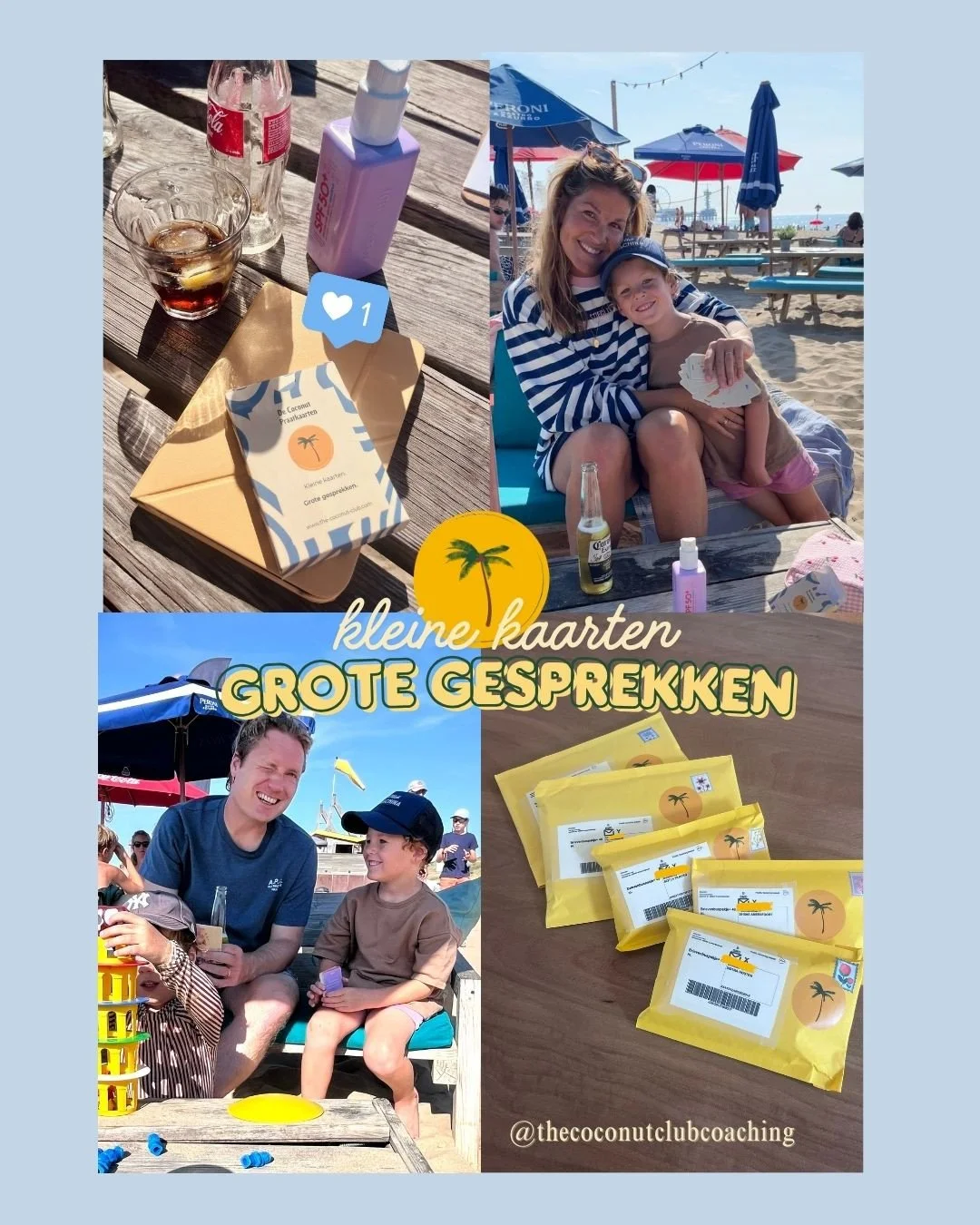 Meer verbinding overdag. Meer rust in de avond. 🌙 🤎⁠
⁠
De Coconut Praatkaarten + Slaapkaarten zijn d&eacute; combinatie voor gezinnen die het allebei willen. 🥥⁠
⁠
💛 Praatkaarten &rarr; gesprekken die ertoe doen, op een speelse manier⁠
🌙 Slaapkaa