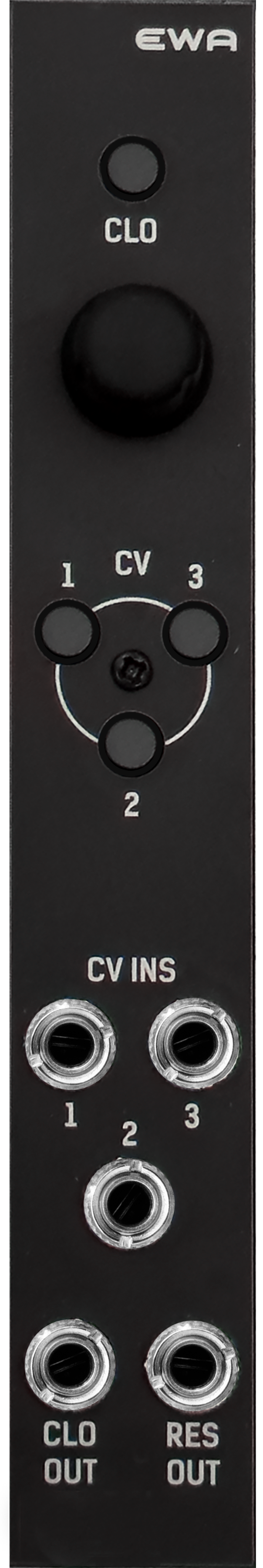 Dnipro Modular Krait + Ewaセット(モジュラーシンセ） Ewa. Cv inputs to the Krait module. — DNIPRO MODULAR