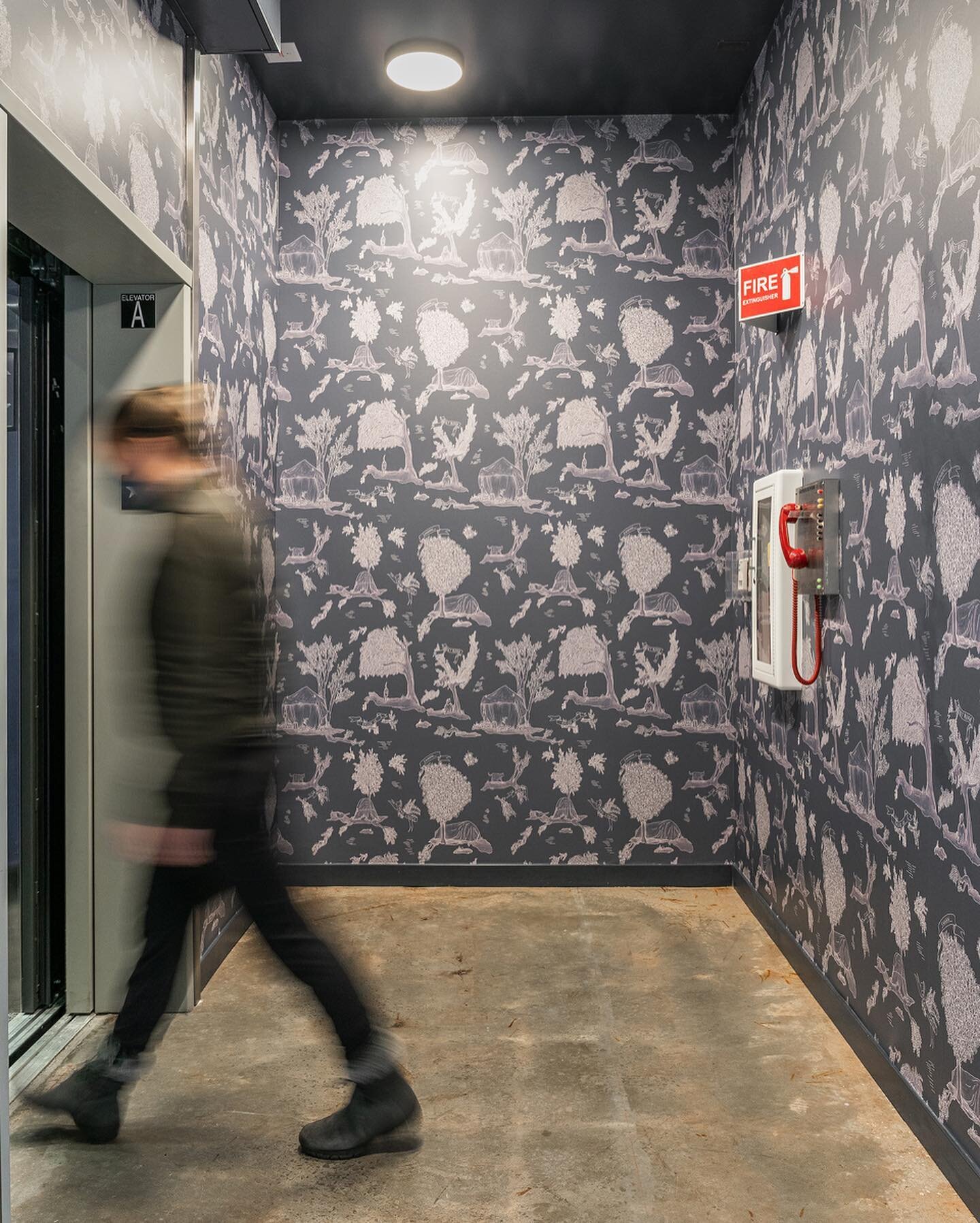 This summer I had the opportunity to redesign my Portland Toile for installation in the lobby of @kayacamilla2020, a new apartment building in North Portland. I am so so excited that residents will be interacting with my work on the daily. 😆

My mos