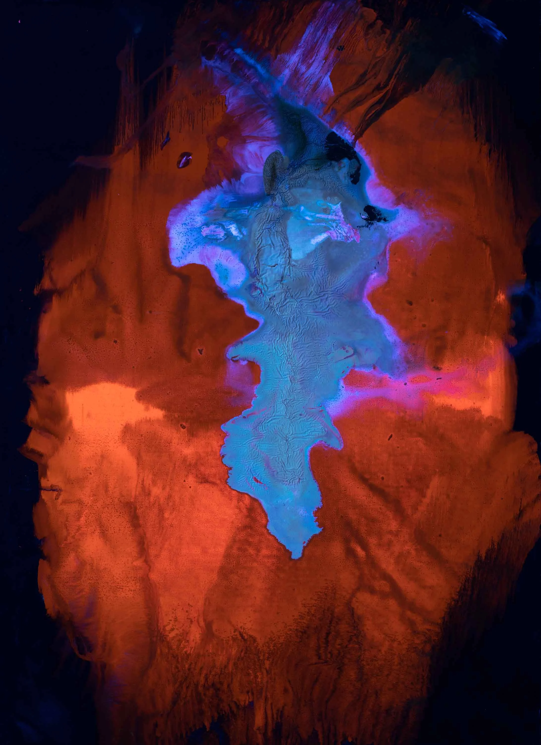 HIS CHARM 2005–2009 / 200X150 cm UV LIGHT exposure