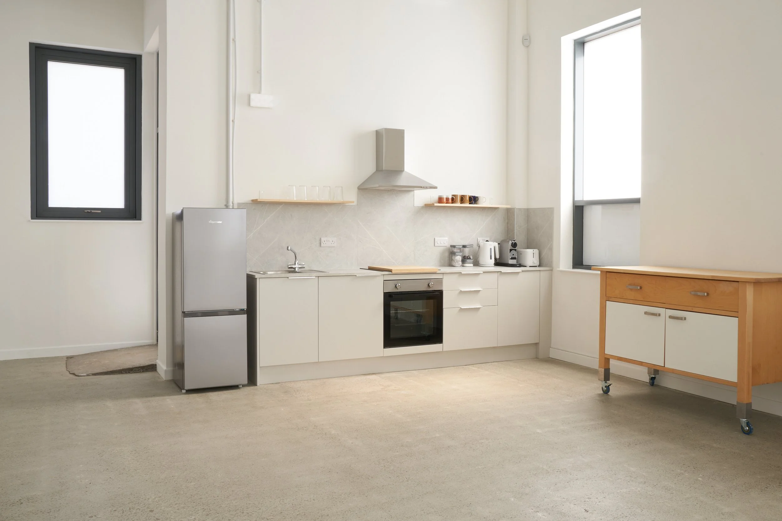 Food photography studio Edinburgh kitchen and prep area for shoots