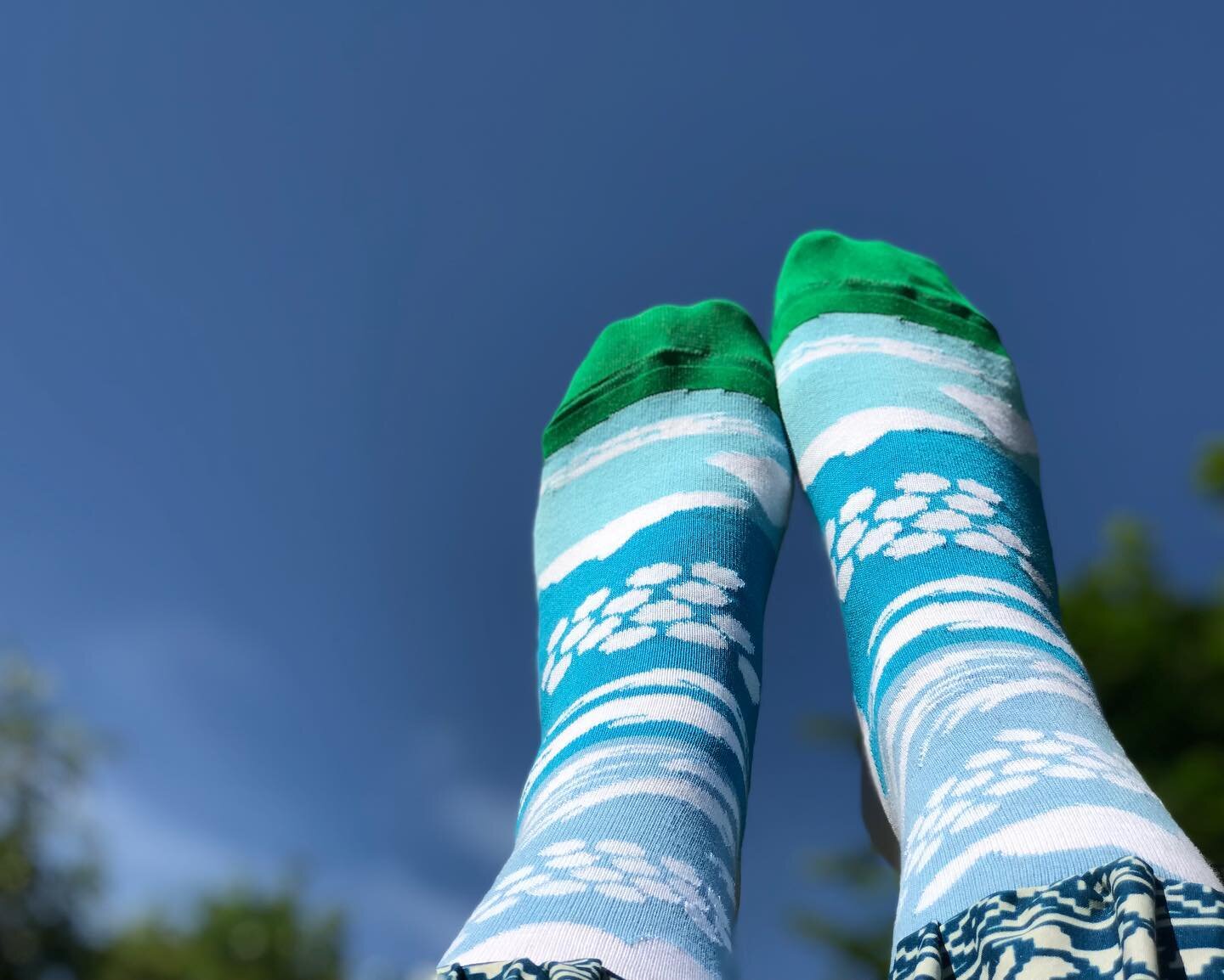 I&rsquo;m channeling my inner meteorologist this week with scientifically accurate cloud type socks - the atmospheric levels are 100% to scale, showing the correct types of clouds at each altitude! You KNOW how much fun I have designing socks like th