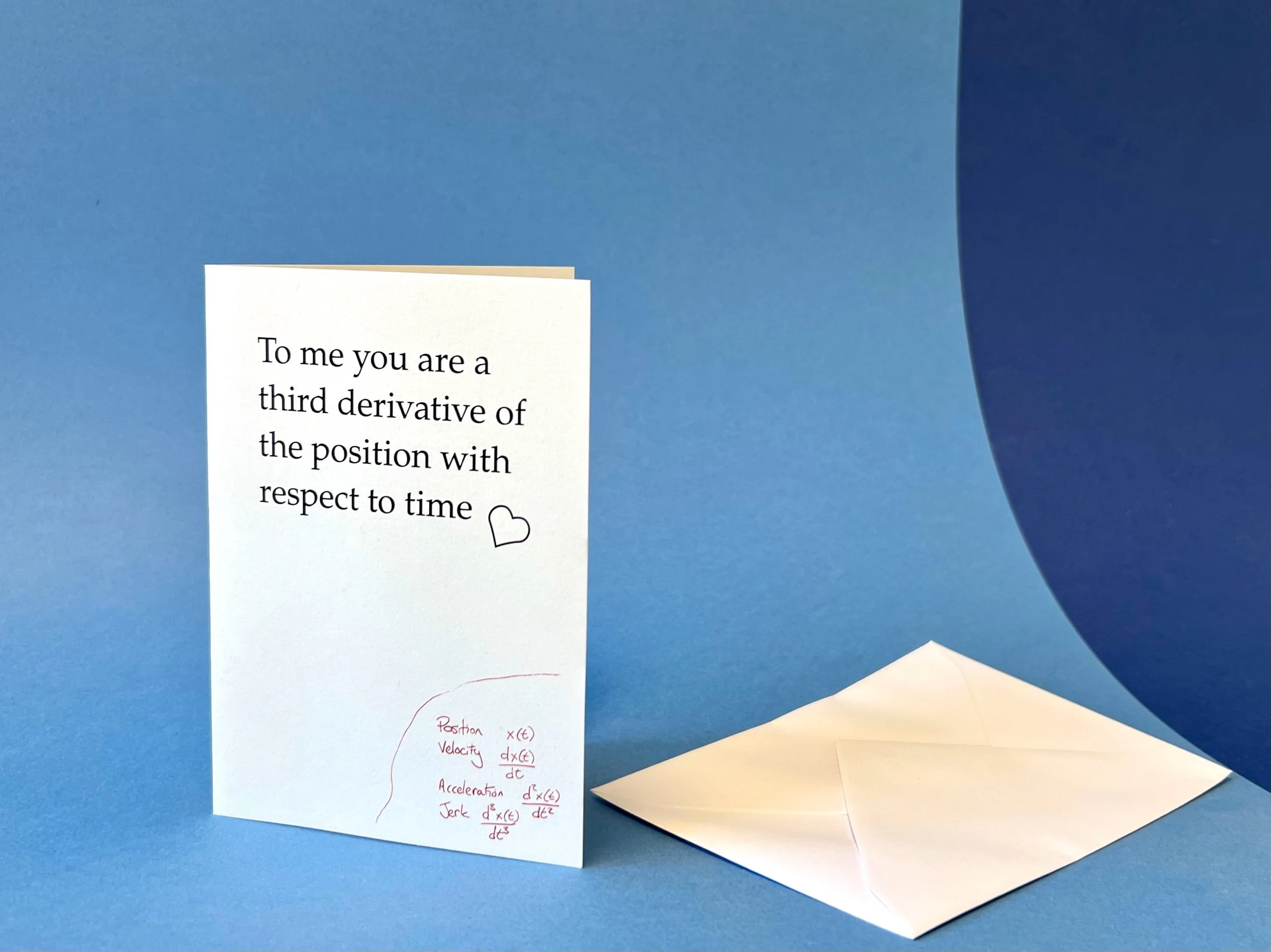 Anti-valentines day card 'Derivative'