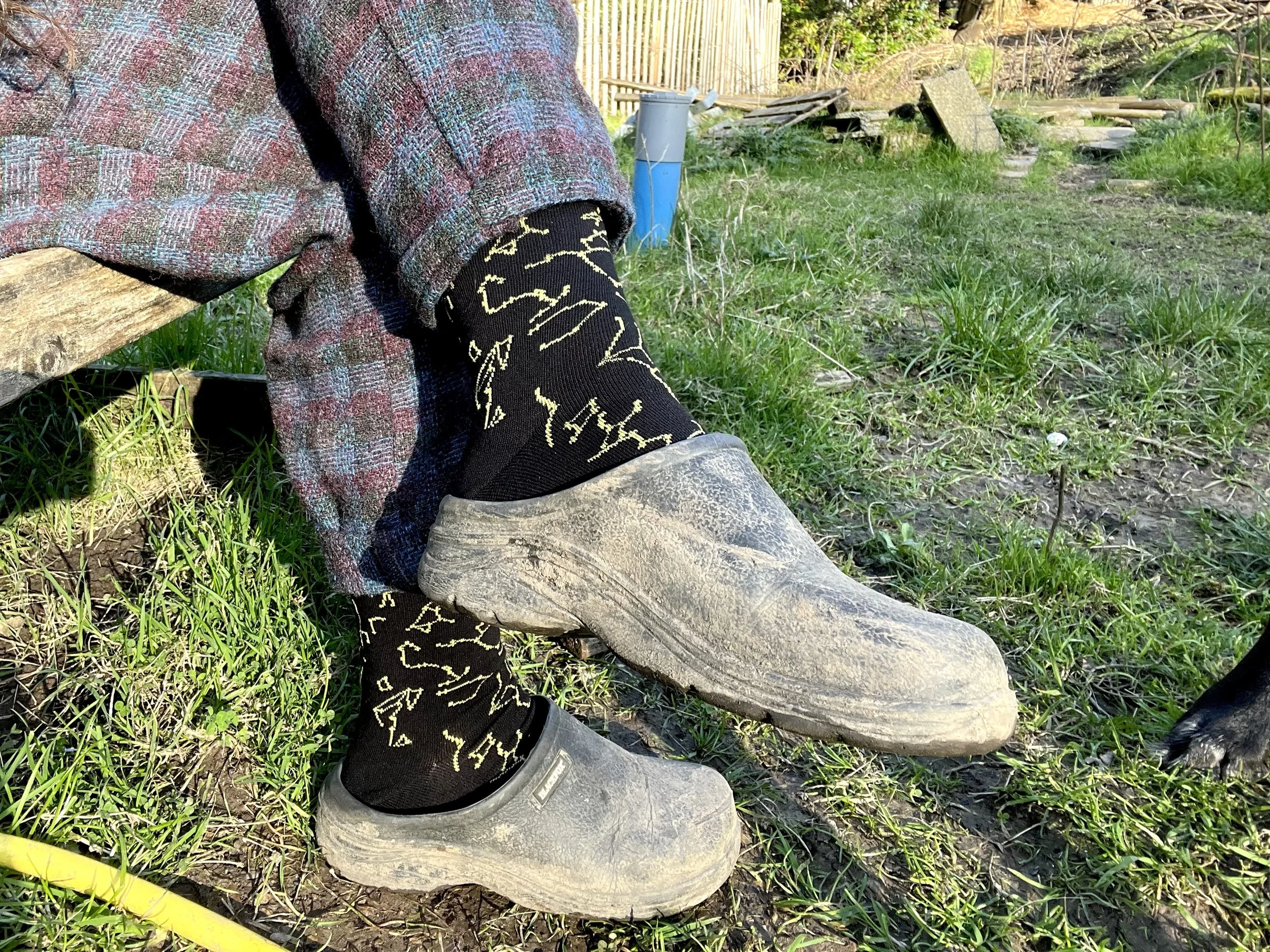 Black constellation socks 3.jpeg