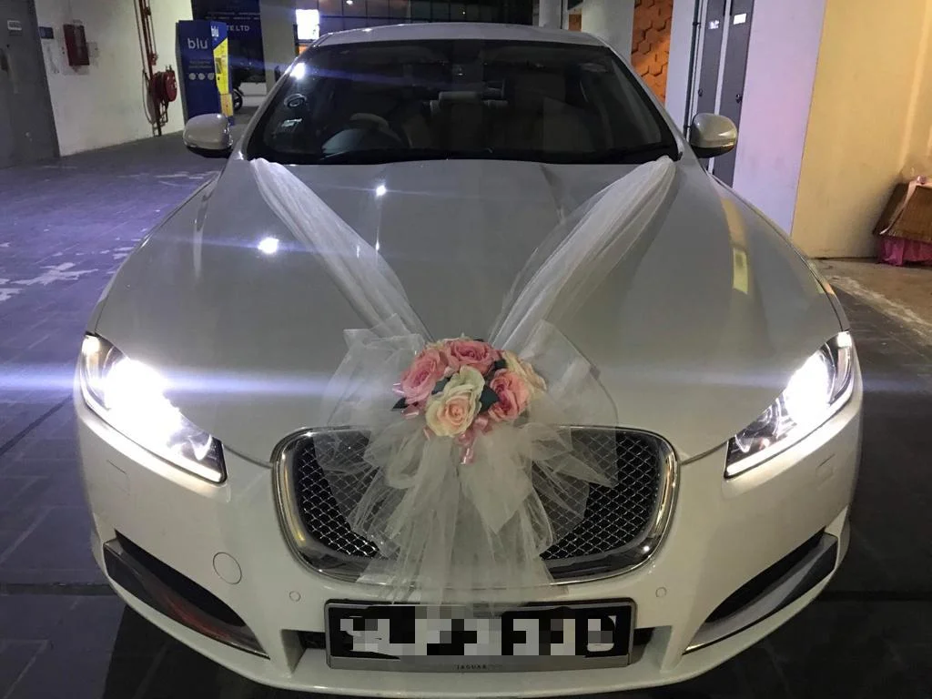 jaguar xf wedding car 1