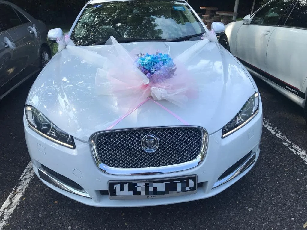   jaguar xf wedding car 2