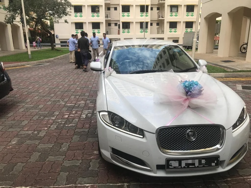   jaguar xf wedding car 3