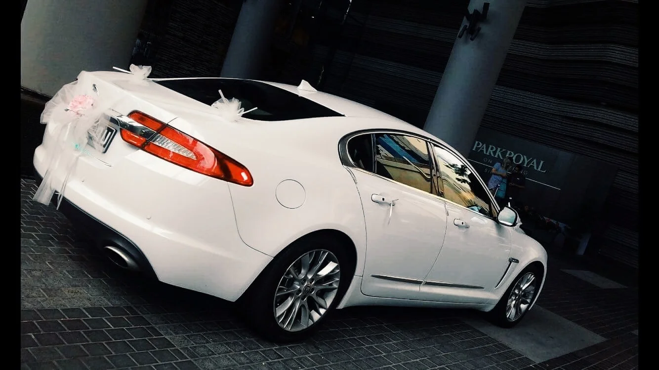   jaguar xf wedding car 5