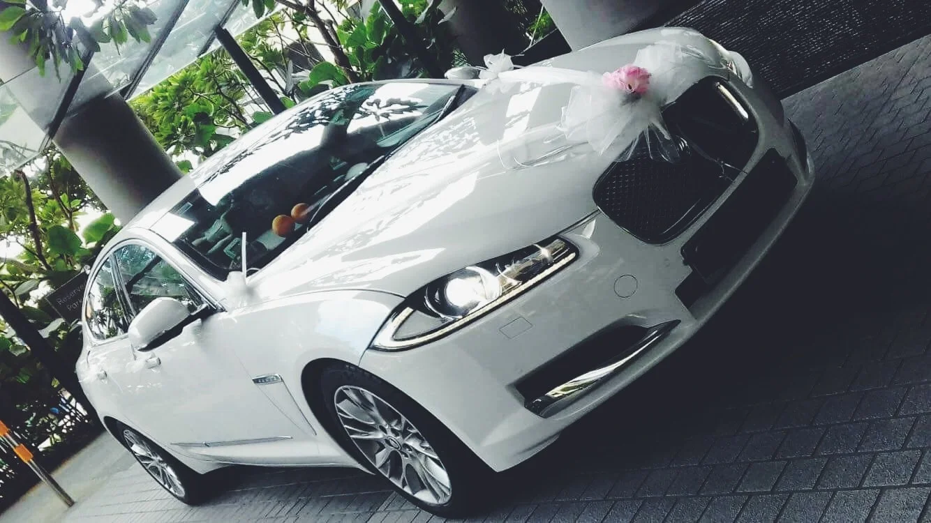   jaguar xf wedding car 6