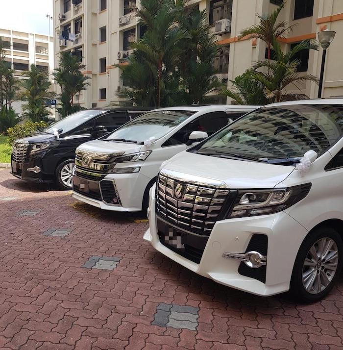 Toyota Vellfire and Alphard wedding car