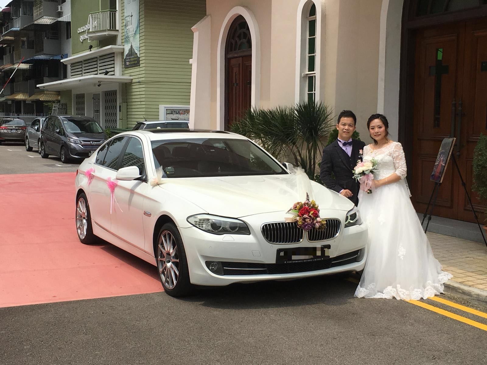 BMW 5 series F10 wedding car