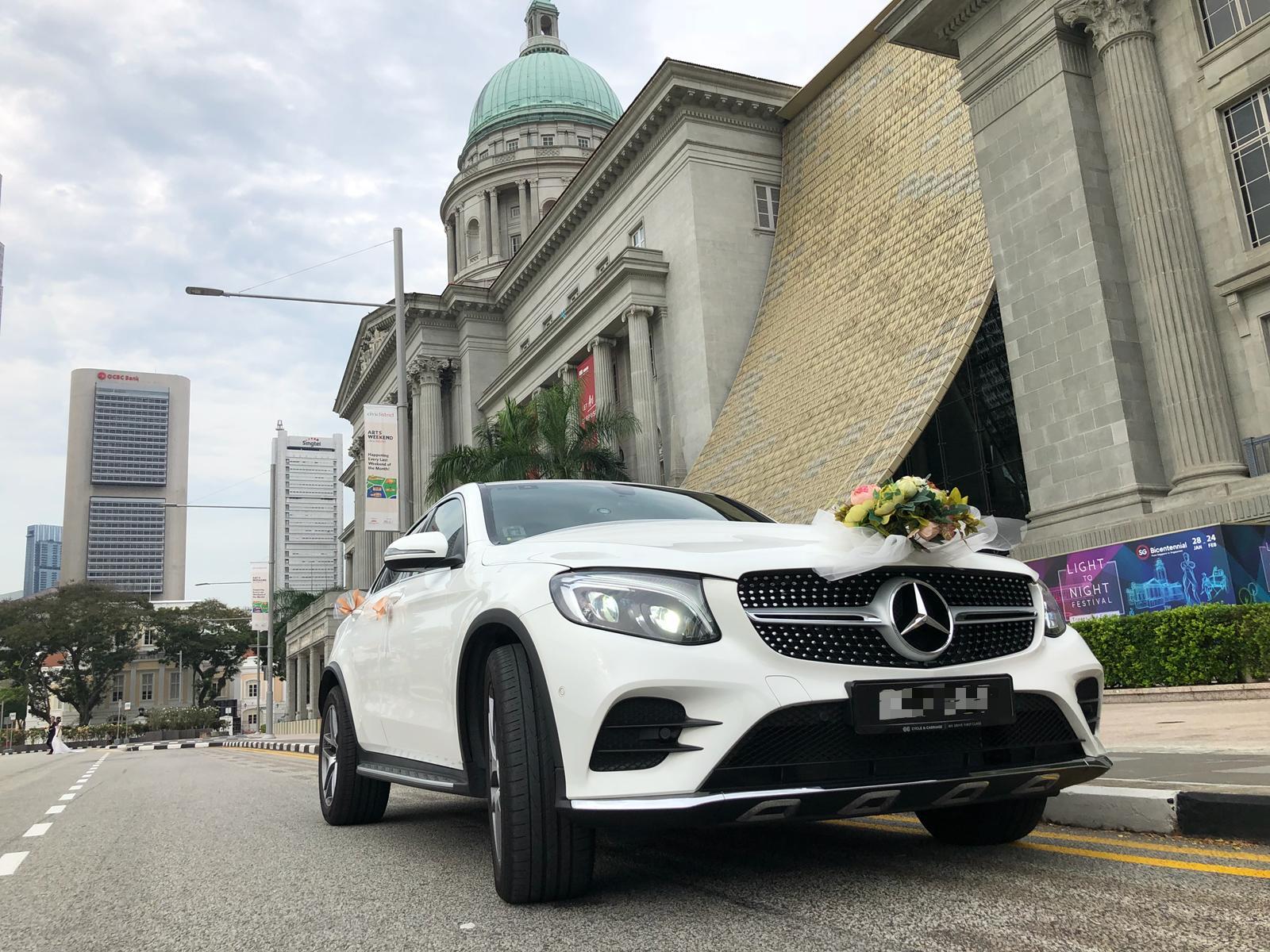 mercedes GLC bridal car