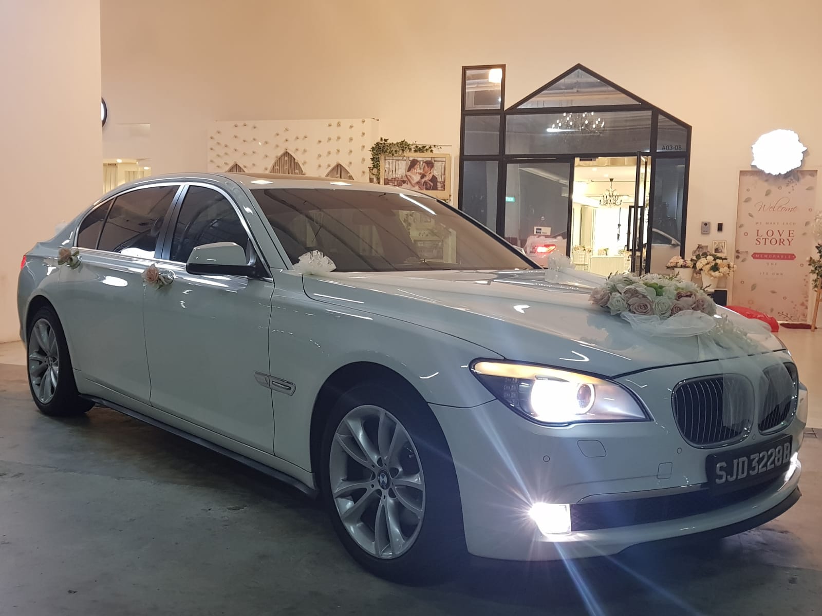 BMW 7 series wedding car