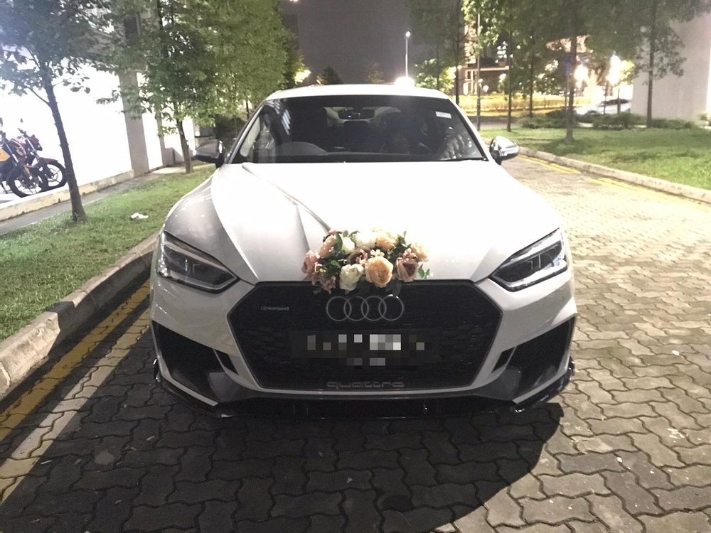 Audi A5 Sportback White (w/ Driver)