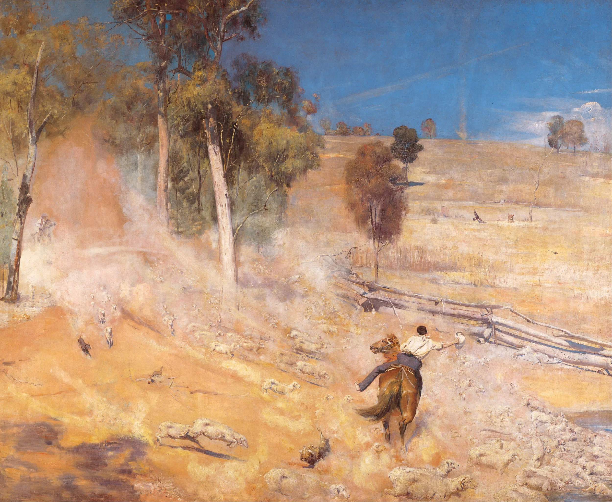 A Break Away!, Tom Roberts, 1891. Photograph: © Art Gallery of South Australia, Adelaide